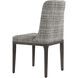 Elisa Grey Oak / Naya Check Black Dining Chair